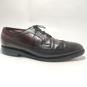 Allen Edmonds Shell Cordovan MacNeil Burgundy Wingtips Men's Shoes 10.5 C  9187